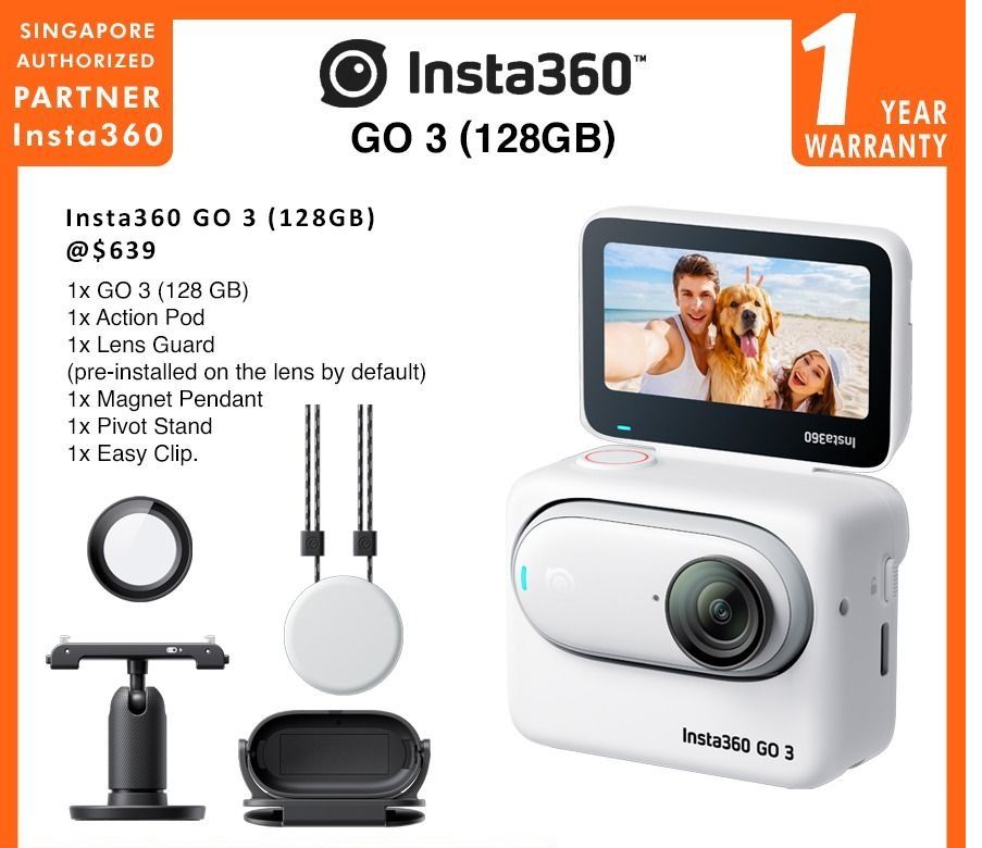 Insta360 GO 3（128GB）ミッドナイトブラック（CINSABKA_GO316 ...