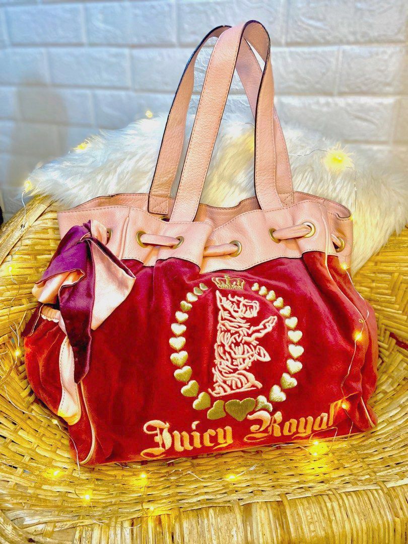 Vintage Pink Juicy Couture Purse Daydreamer Tote Bag Handbag Y2K