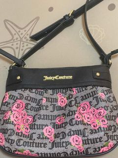 Juicy Couture pink floral purse bag