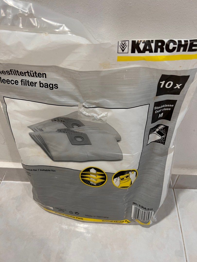 Karcher Vacumm Bag T10/1 & T12/1, TV & Home Appliances, Vacuum Cleaner