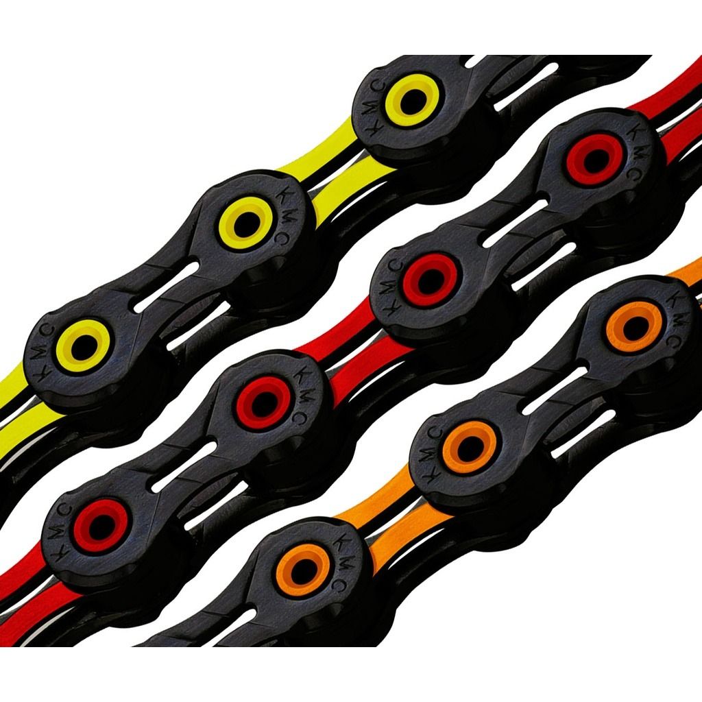 12 Speed Chain Orange Bike Chain KMC X12 DLC 12 Speed Bike Chain
