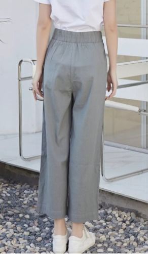Casual high waisted trousers discount