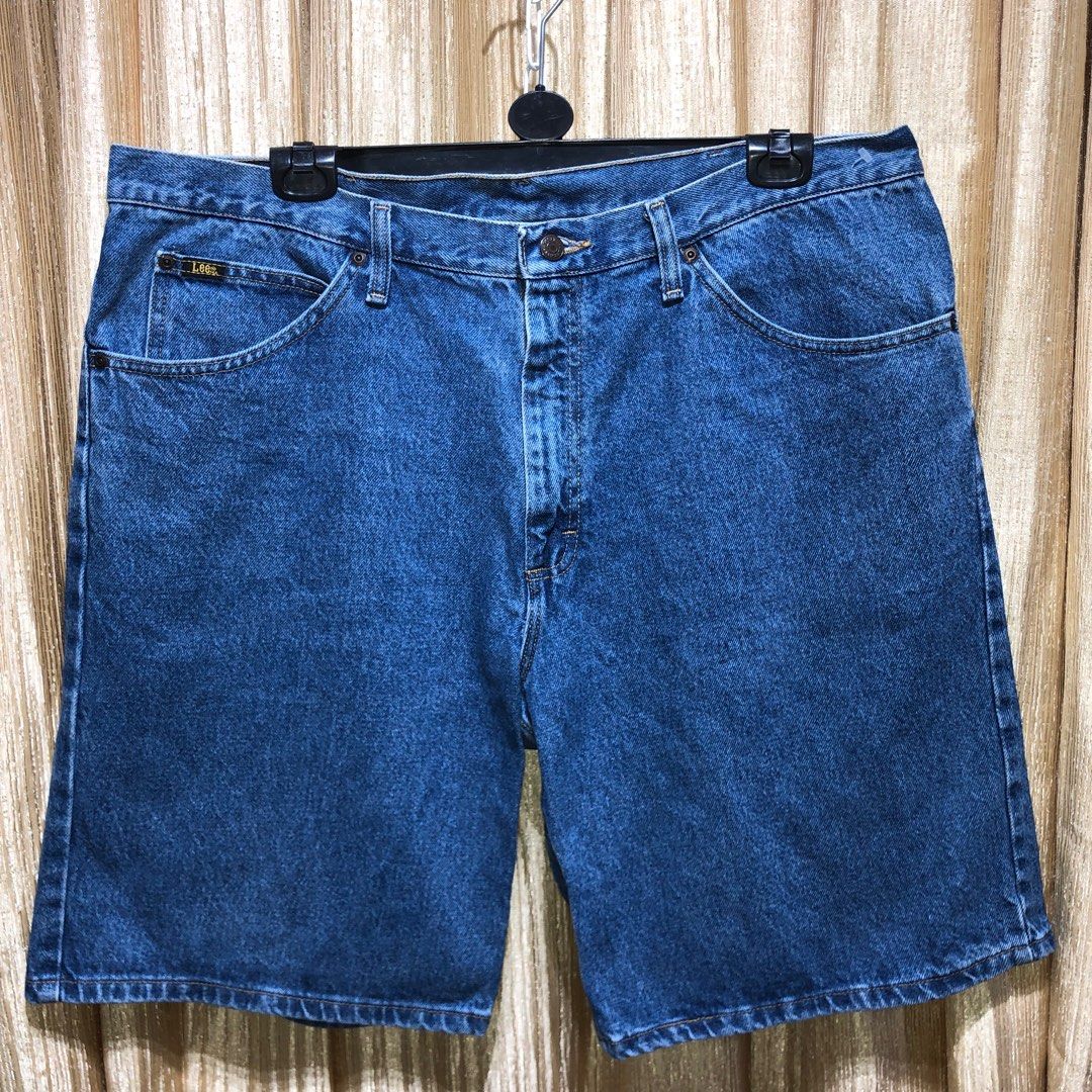 LEE DENIM MEN S WALKING SHORTS WASHED BLUE SIZE 40 Please view