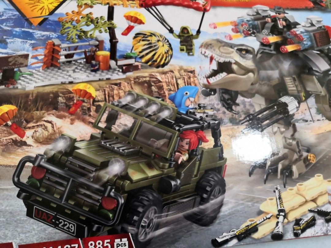 Lego PUBG Set The Dino Island (Bootleg Lego), Hobbies & Toys, Toys ...