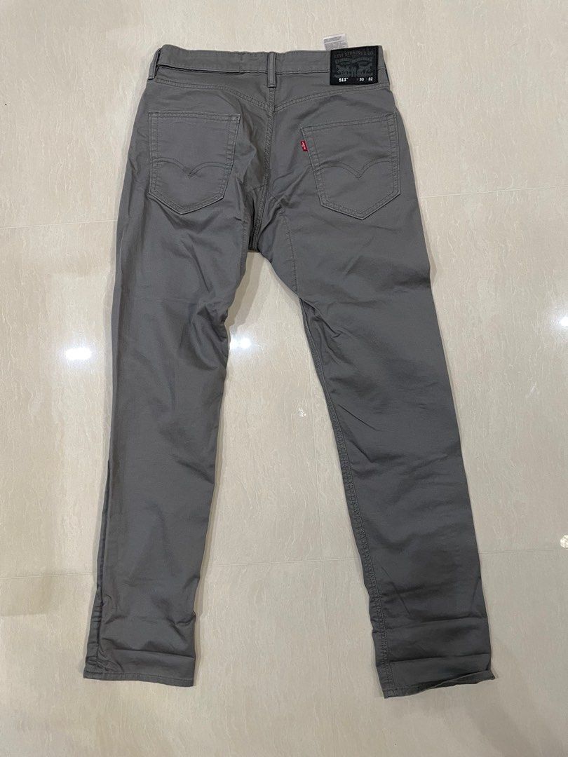 Levis Jeans Mens 511 Dark Red Reflective Commuter Stretch Pants 29 x 30 |  eBay