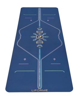 Liforme Cosmic Moon Yoga Mat - Dusk Blue