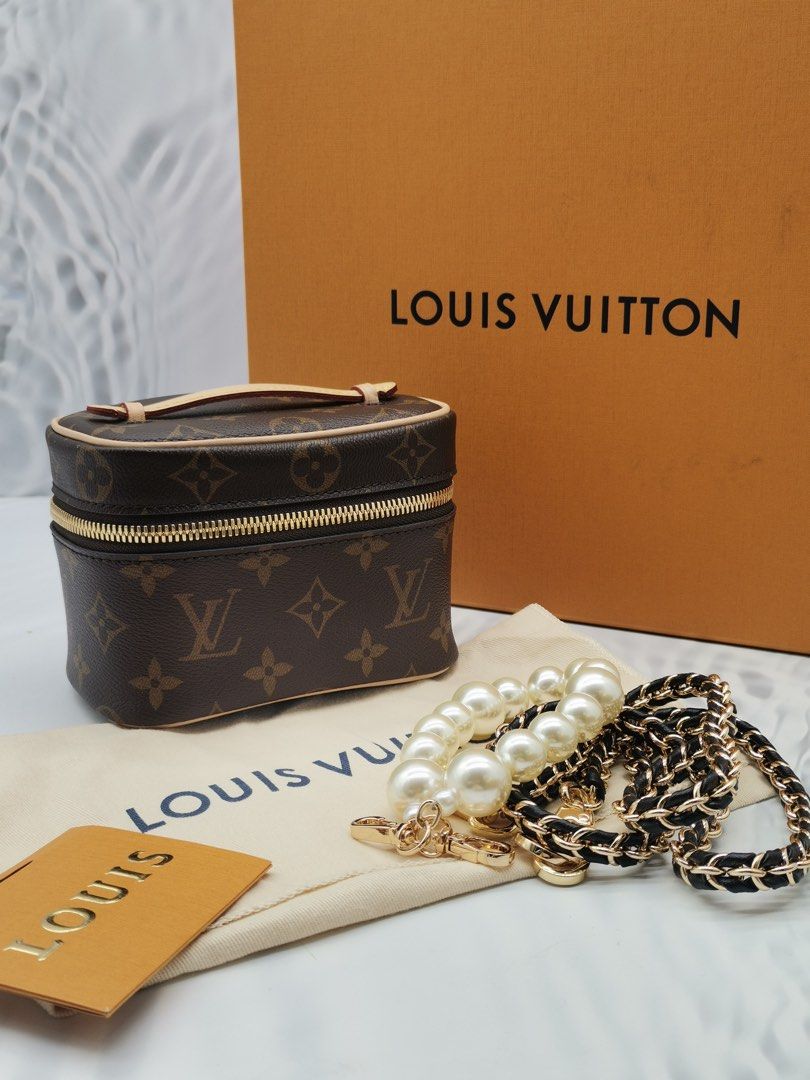 Louis Vuitton Nice Nano Toiletry Pouch Monogram Canvas GHW