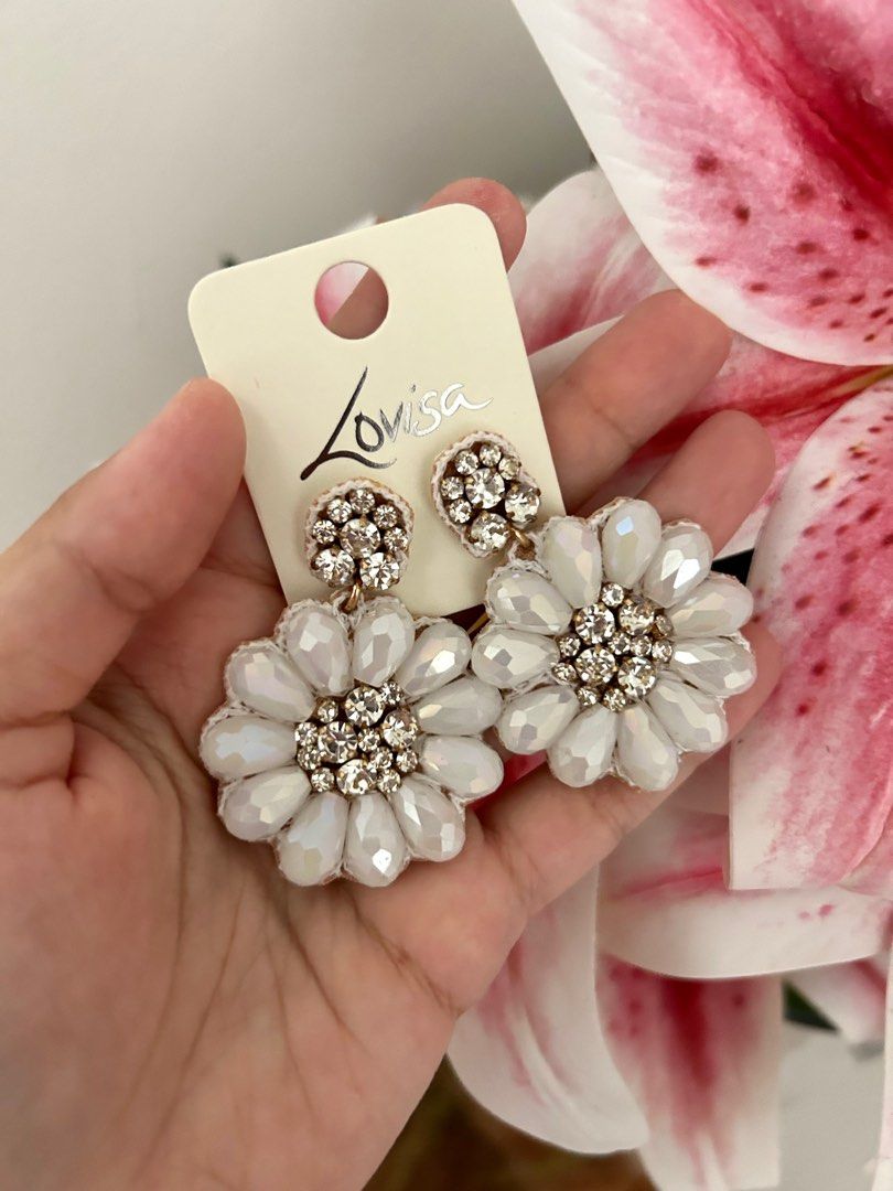 Lovisa Rose Gold Drop Earrings -Necklace set