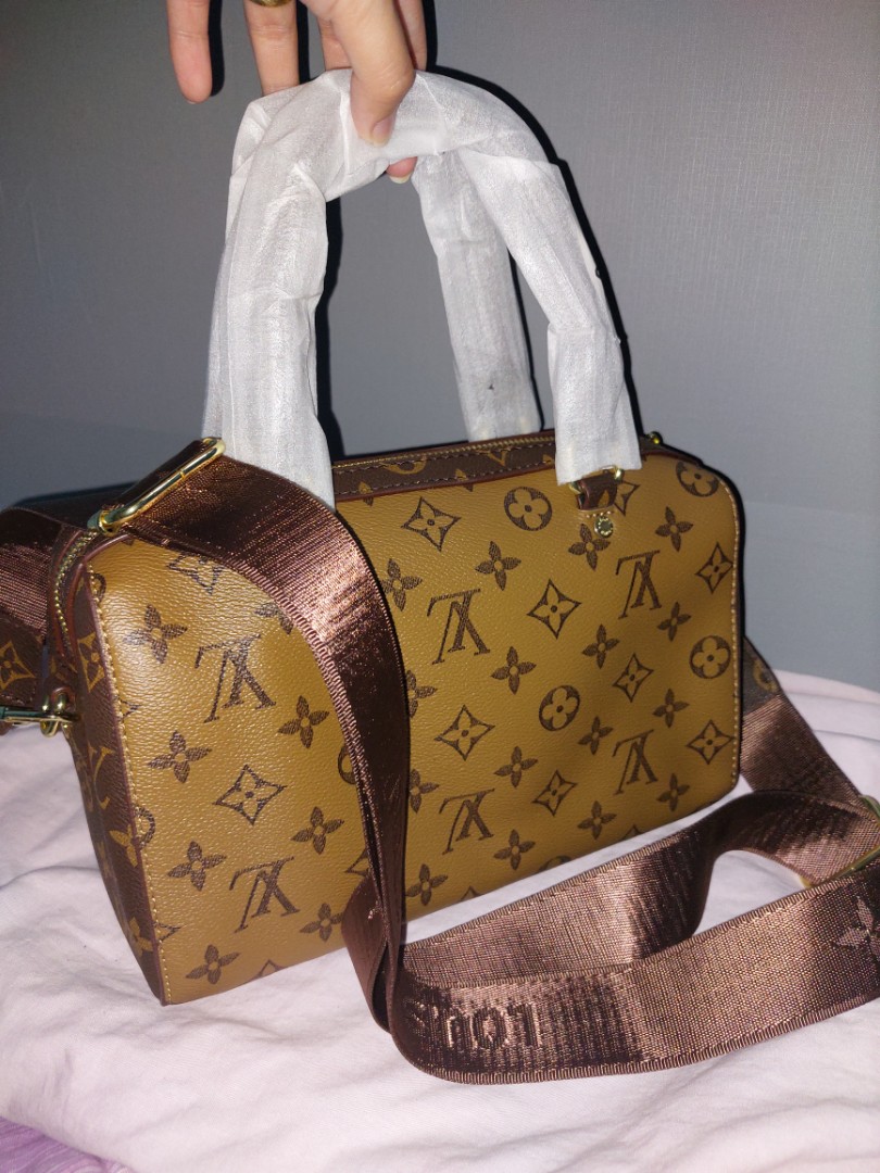 LV Bag two tone, Luxury, Bags & Wallets on Carousell
