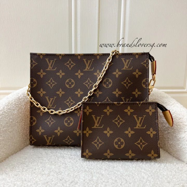 Louis Vuitton Monogram Pochette Felicity Chain Shoulder Bag Pouch Clutc  Brown, Women's Fashion, Bags & Wallets, Shoulder Bags on Carousell