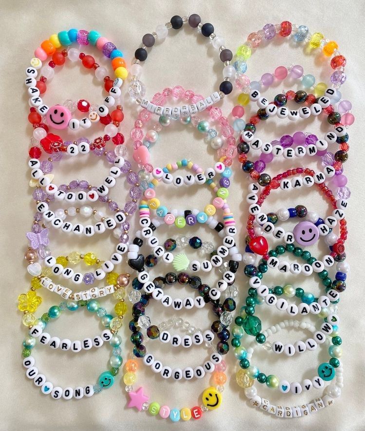 Set of Eras Tour Friendship Bracelets and Bracelet-Making Supplies :  r/SwiftieMerch