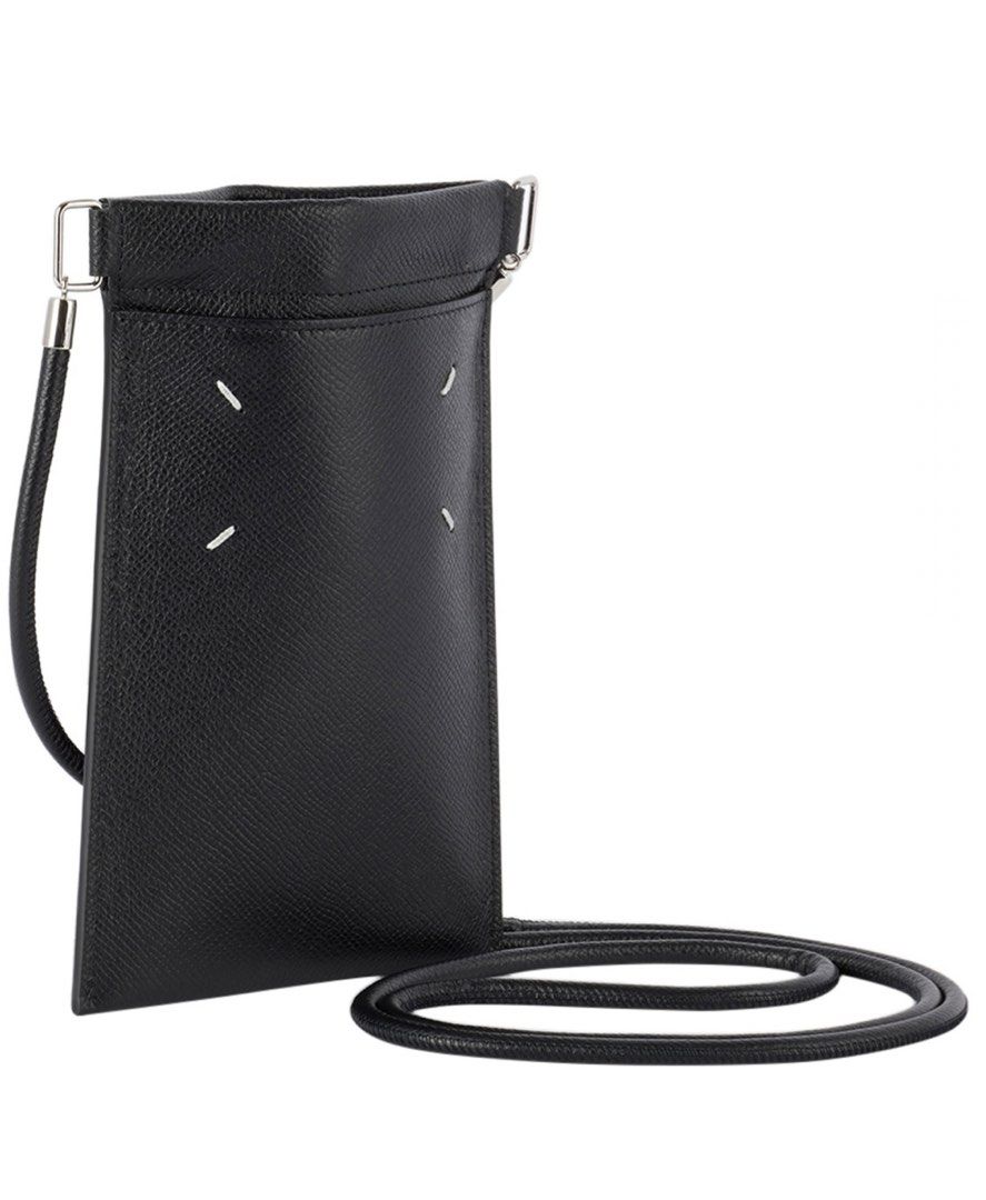 Maison Margiela phone pouch bag black, 名牌, 手袋及銀包- Carousell