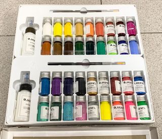 Marie's Dope-Dyed Fiber Coulours Paint Set, Set of 36 Colors, Fabric Paint, Textile Acrylic Paints for Clothes Canvas 