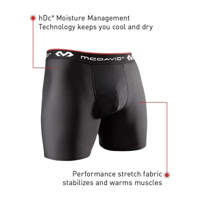 MCDAVID PERFORMANCE BOXER - OLYMPIC VILLAGE UNITED (Category: Braces, Support & Protection) located in Quezon City. Submitted by olympicvillageecommerce (Listing ID 1241265382, Image 2). Description: PRODUCT DESCRIPTION: Item Code: MD9255B Performance stretch fabric moves with you, while stabilizing and warming muscles Mesh pocket enhances ventilation hDc® Moisture Management Technology is all about cool and dry Includes cup pocket INCLUDES FLEXC