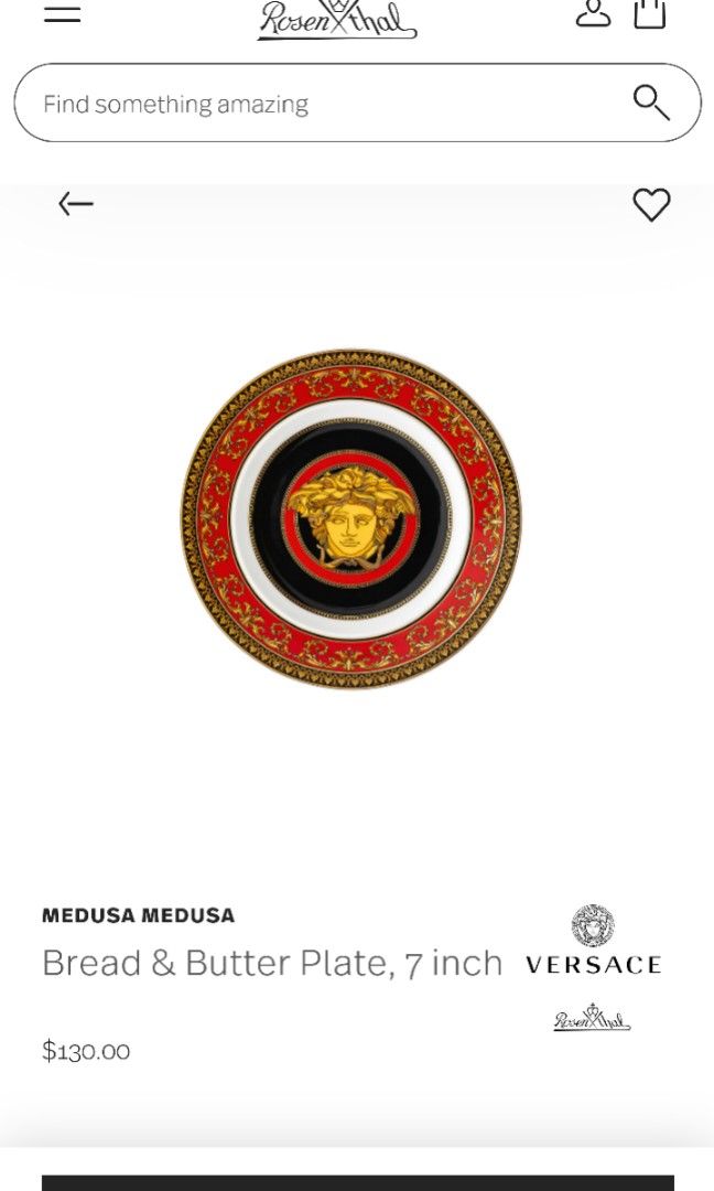 Medusa Versace x Rosenthal (Category: Luxury Bags & Wallets) located in Las Pinas. Submitted by rozramer (Listing ID 1241238714, Image 2). Description: Item never used. Complete with box, authenticity card, tag and stand. Pick-up BFRV Las Pinas at buyer's expense.