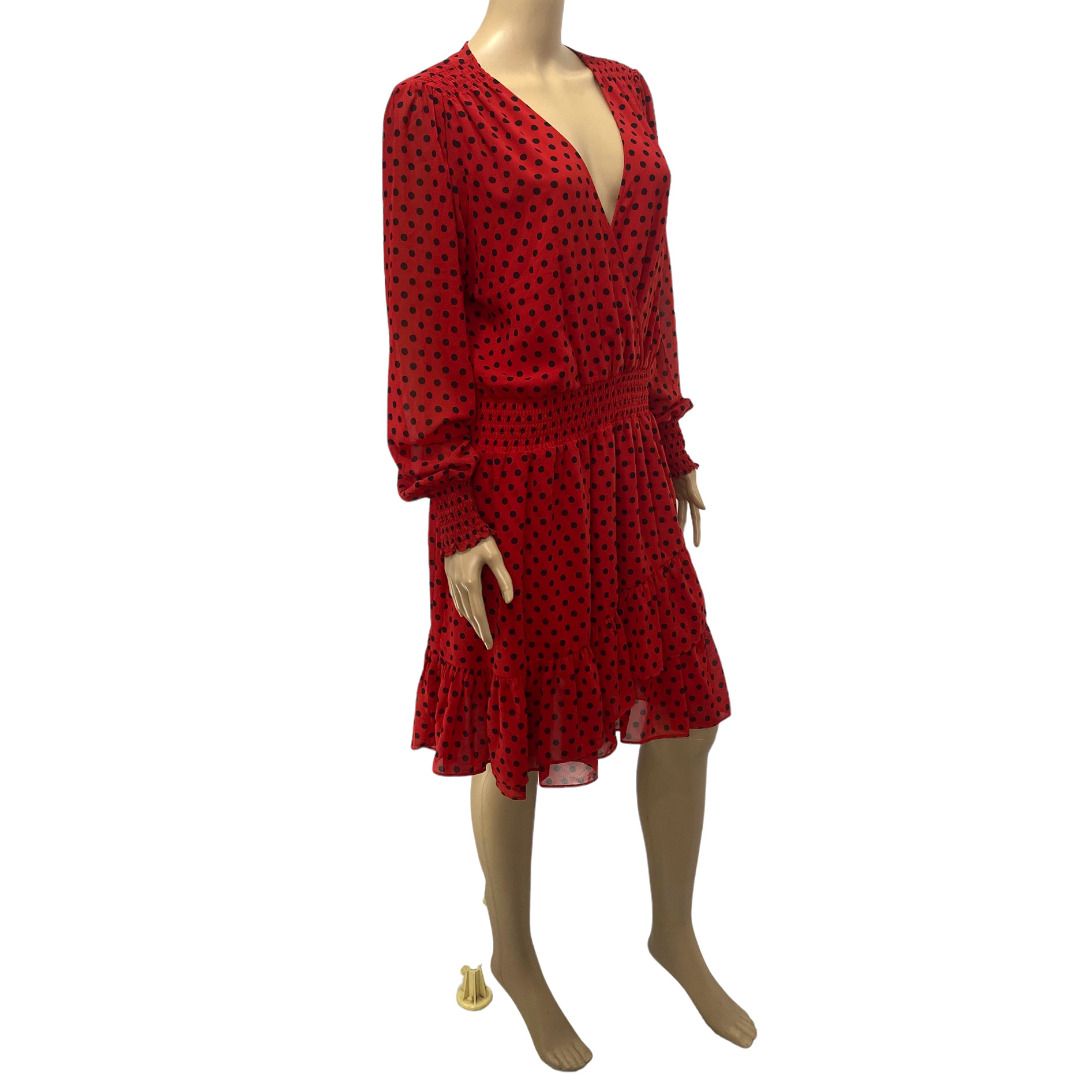 Michael kors red polka dot dress best sale