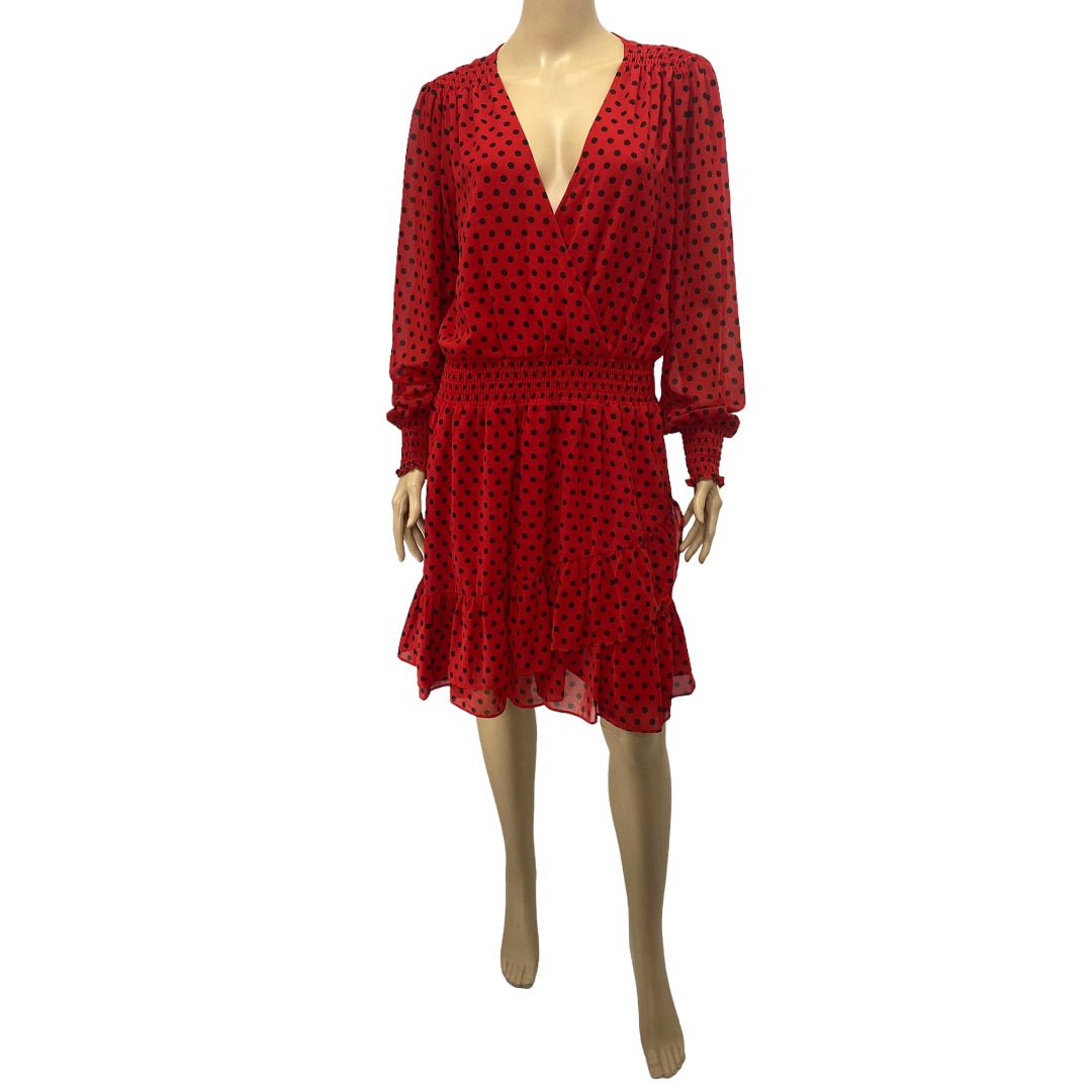 Michael kors red polka dot dress shop