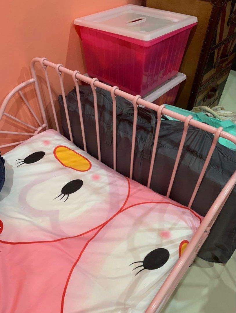 MINNEN ikea bed frame and mattress, Babies & Kids, Baby Nursery & Kids