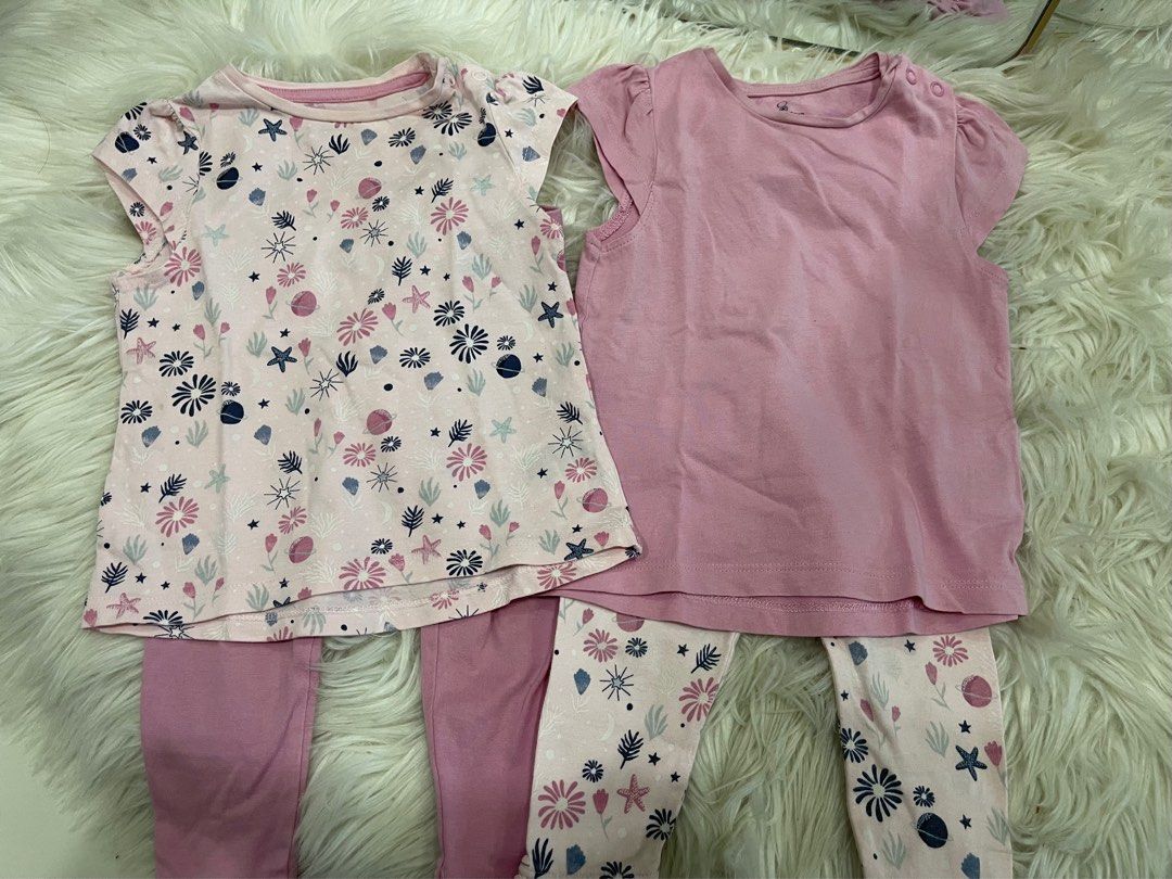 Mothercare 2 sets of Leggings and Tops for Girls, Babies & Kids, Babies &  Kids Fashion on Carousell