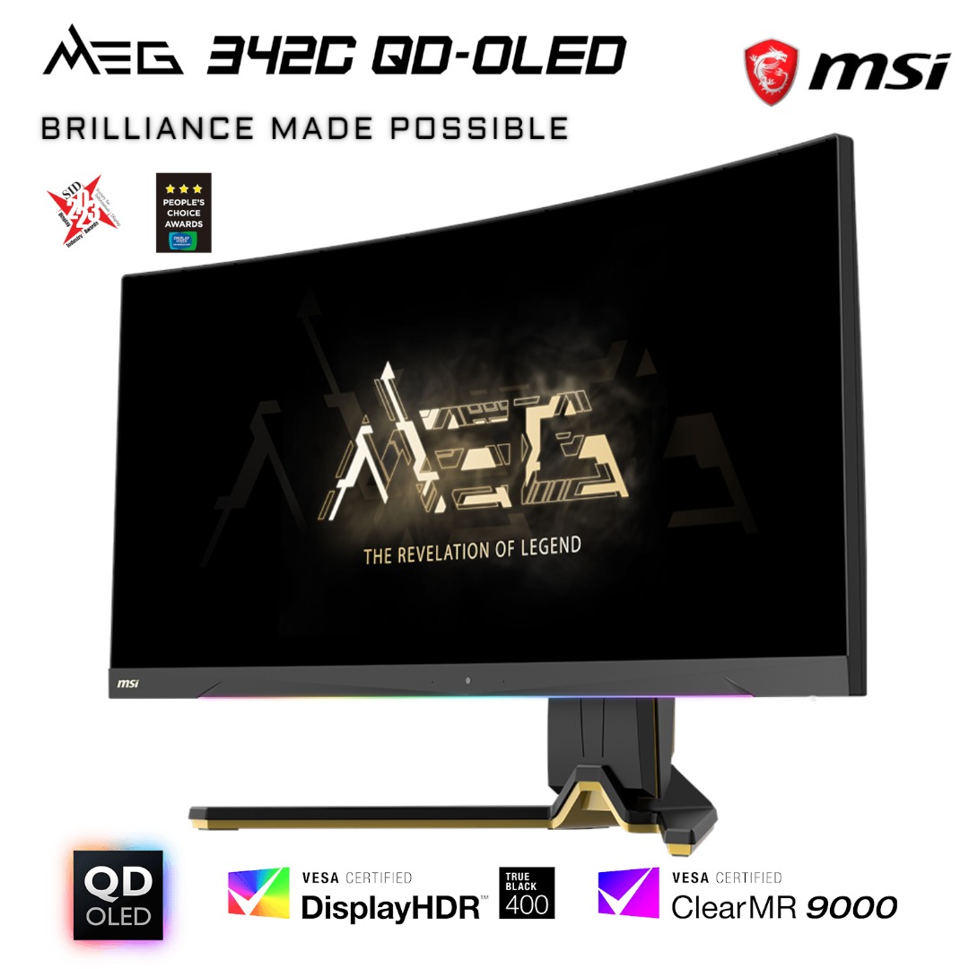 MSI MEG 342C QD-OLED - Brilliance Made Possible