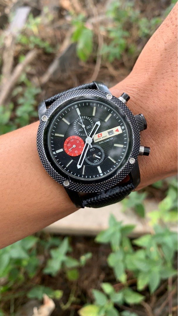 Jam tangan swiss army chronograph store