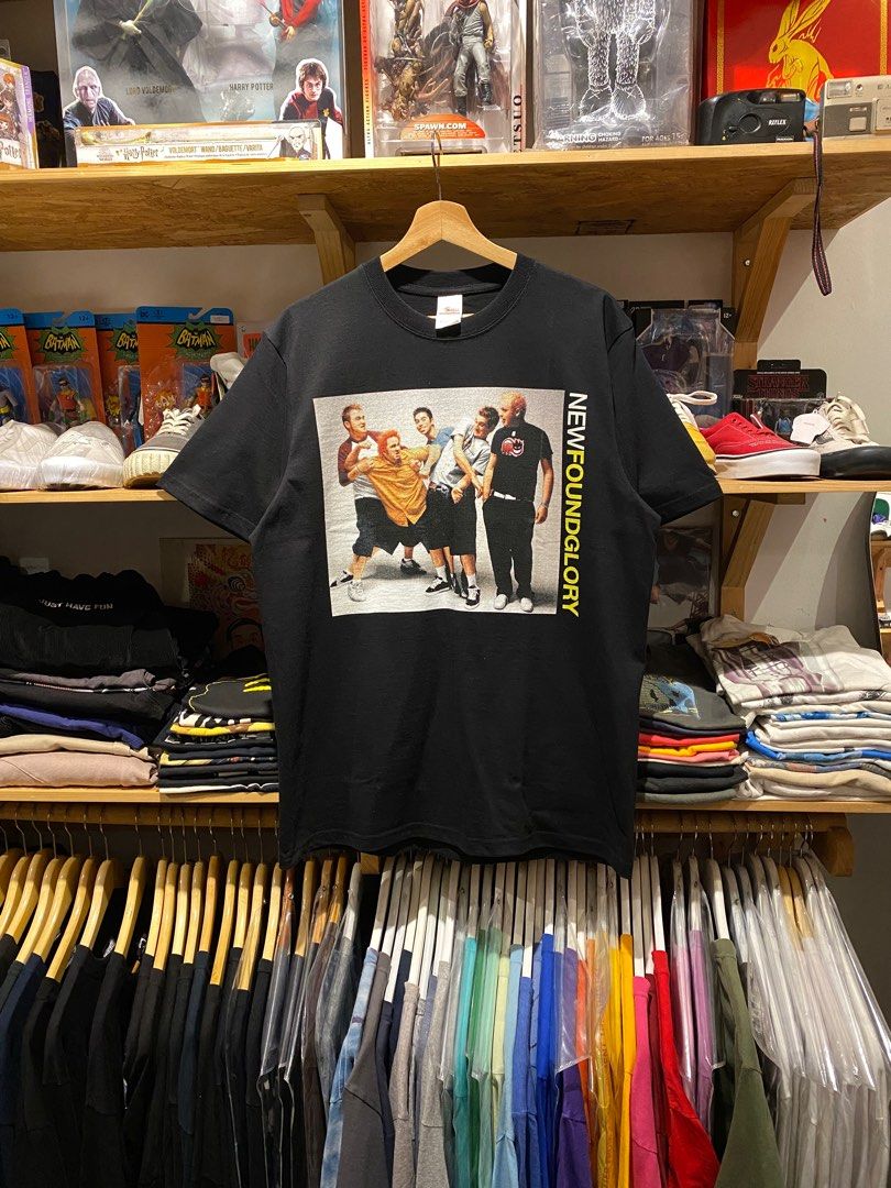 NEW FOUND GLORY SUMMER TOUR 2001 TSHIRT BLACK Fesyen Pria