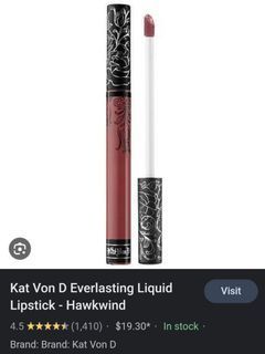 NEW Kat Von D Everlasting Liquid Lipstick Hawkwind