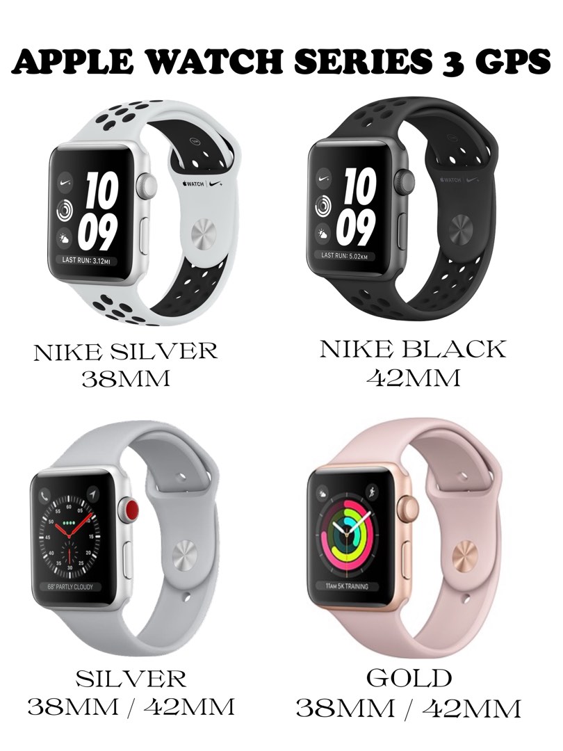 Iwatch series hotsell 3 warna