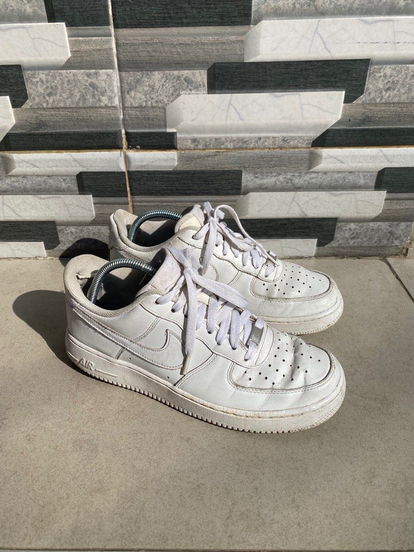 nike af1 all white low