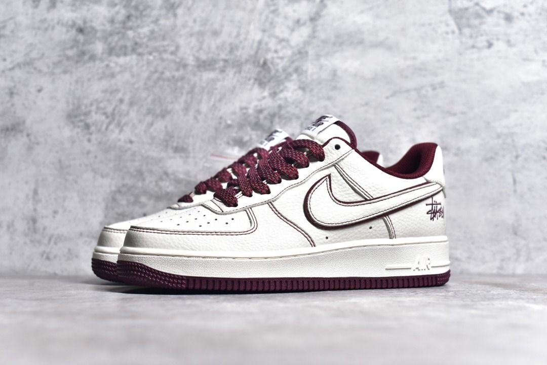 NIKE Air Force 1 Low X Stussy White Red shoes