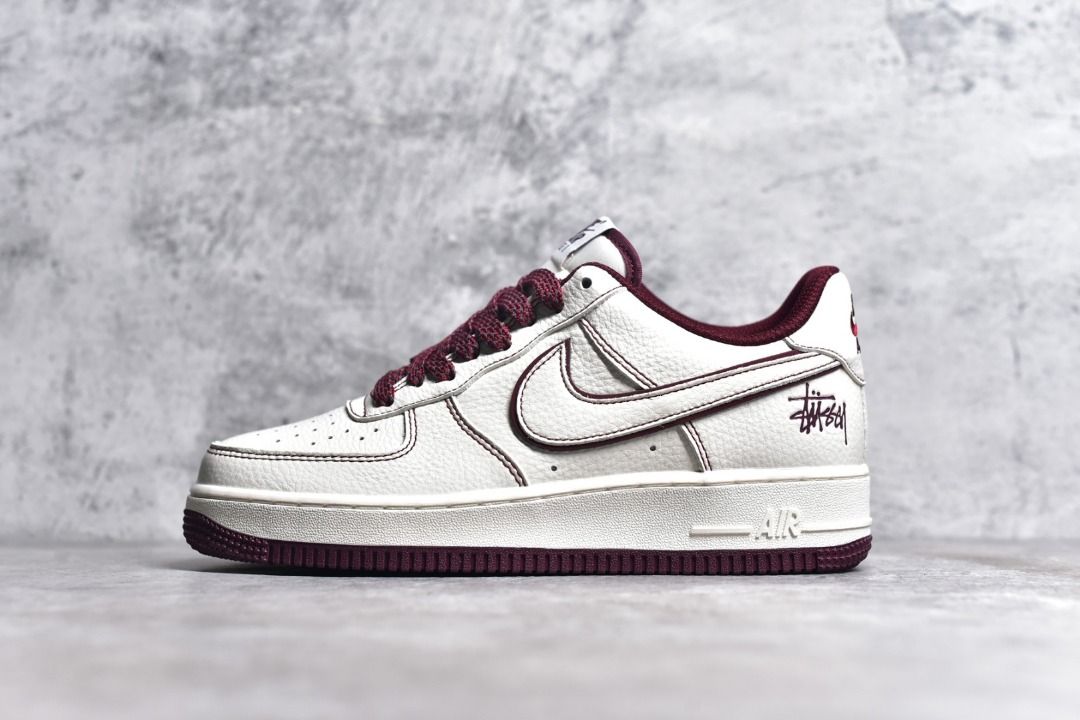 NIKE Air Force 1 Low X Stussy White Red shoes