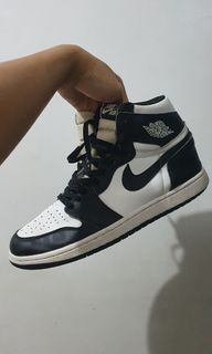Nike air jordan 1 high panda black white size 45 preloved