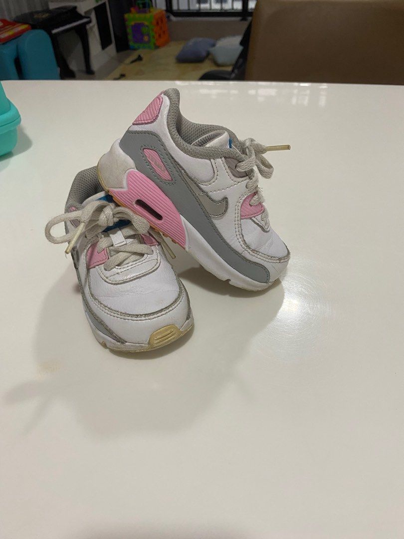 air max infant shoes pink size 22, Babies Kids, Babies & Kids Carousell