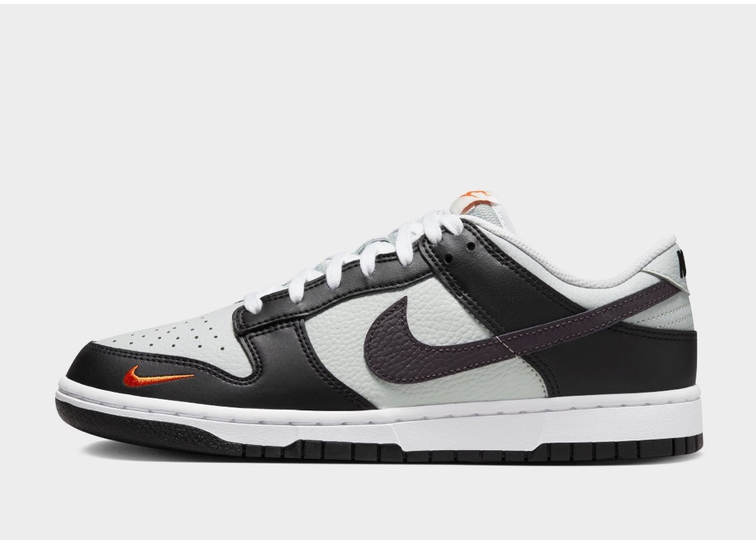 Nike dunk Grey black Orange Mini swoosh, Women's Fashion, Footwear,  Sneakers on Carousell