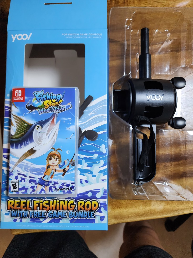 Nintendo switch fishing+rod, Video Gaming, Video Games, Nintendo