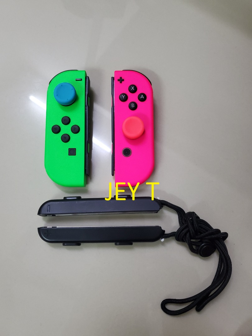 Nintendo switch neon pink and green console store