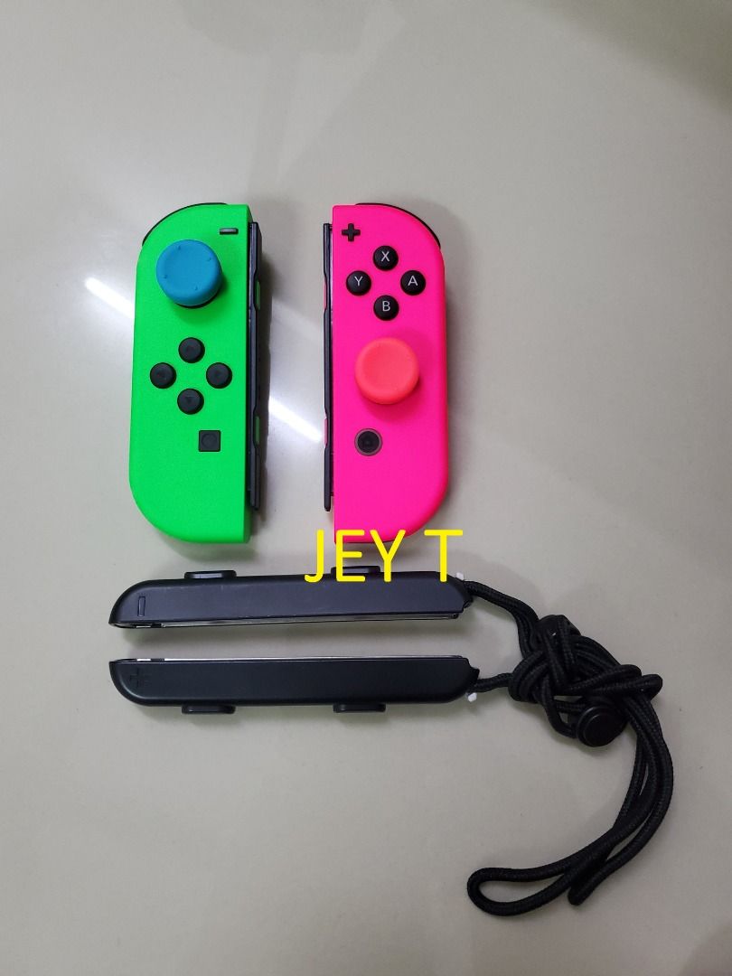 Pink and cheap green joycons