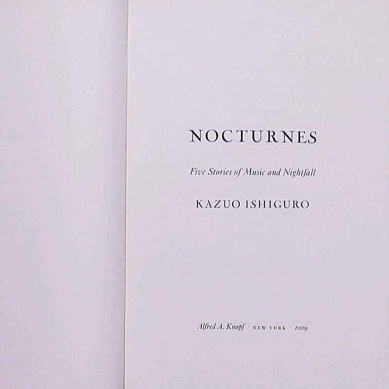 Nocturnes by Kazuo Ishiguro [Hardbound] on Carousell