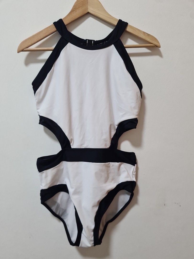 One piece swimsuit with cutouts, Women's Fashion, Swimwear, Bikinis