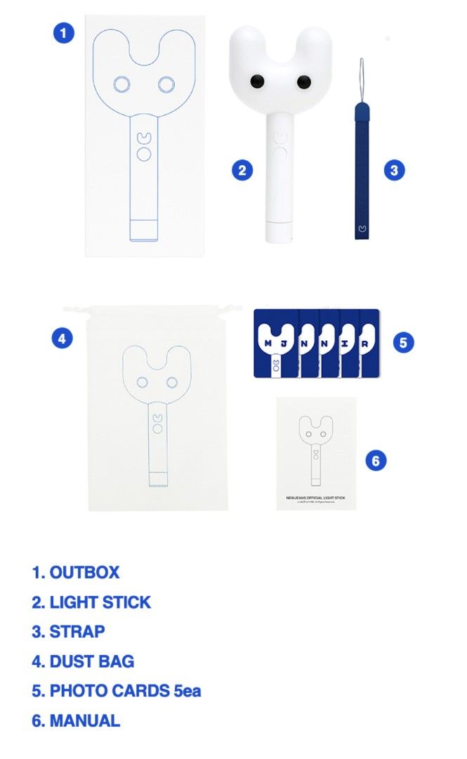 [ONHAND] NEW JEANS OFFICIAL LIGHT STICK BINKY BONG SEALED, Hobbies ...