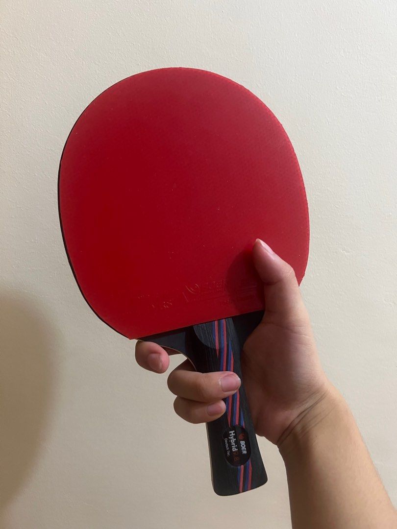 Original Boer Long Handle Table Tennis Racket w/ Case & Balls, Sports