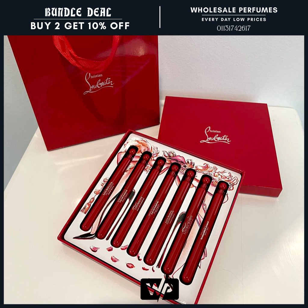 ORIGINAL CHRISTIAN LOUBOUTIN 7IN1 MINI SET 7X4ML FOR UNISEX WITH PAPER BAG