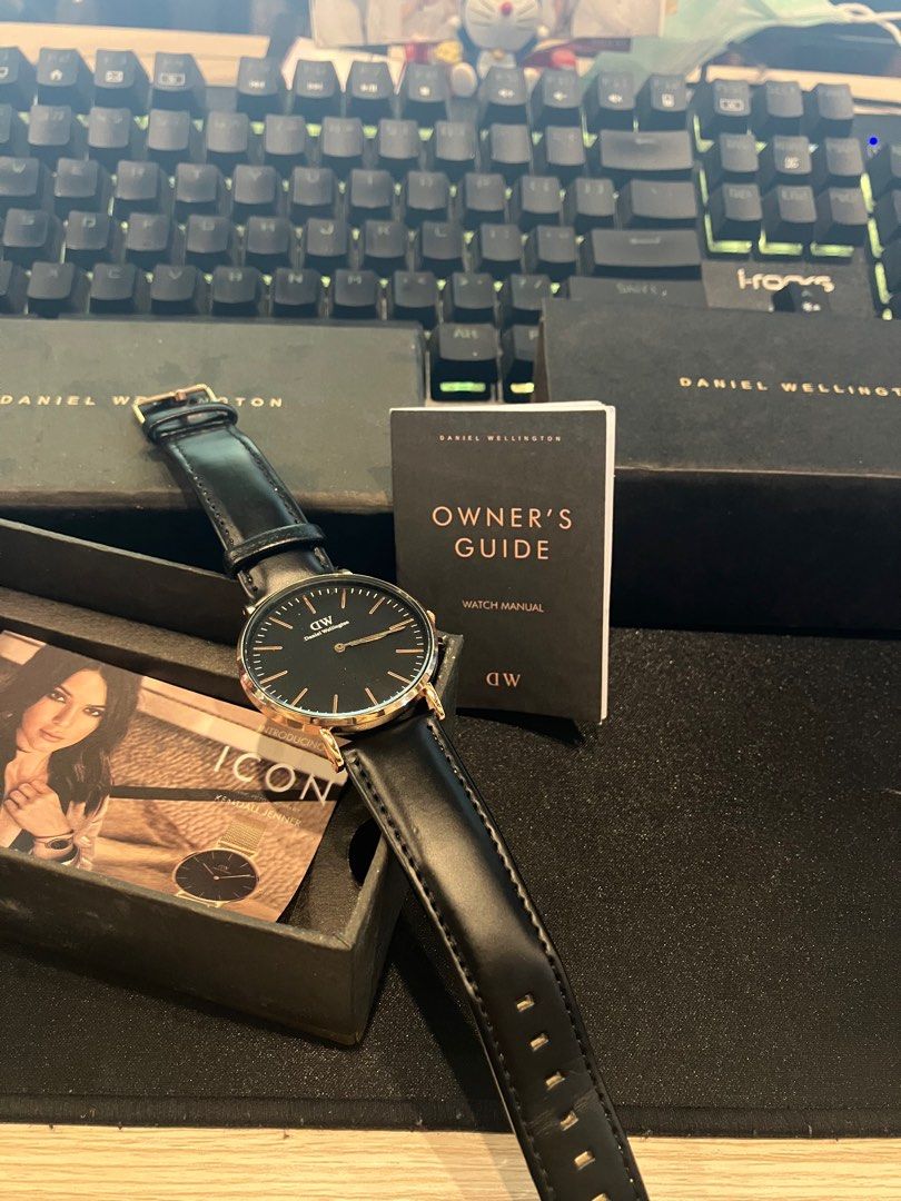 Original Daniel Wellington Classic Black Sheffield Women Rose Gold