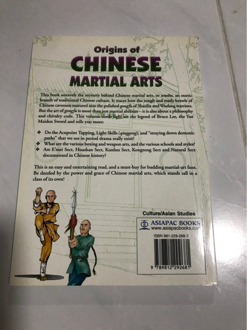 Origins of Chinese Martail Arts, Hobbies & Toys, Books & Magazines