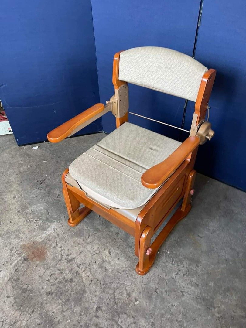Panasonic Commode Chair 22”L x 22”W x 18”SH Php 6900 Solid heavy wood Not tested In good condition (Category: Chairs) located in Valenzuela. Submitted by princeraya55649 (Listing ID 1241285615, Image 3). Description: Panasonic Commode Chair 22”L x 22”W x 18”SH Php 6900 Solid heavy wood Not tested In good condition.