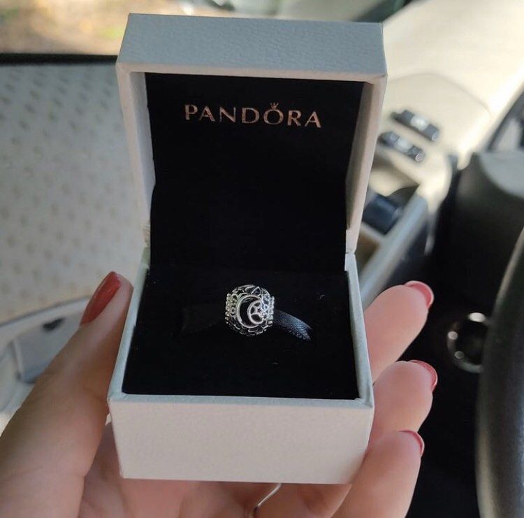 Pandora openwork sun stars outlet & moon charm