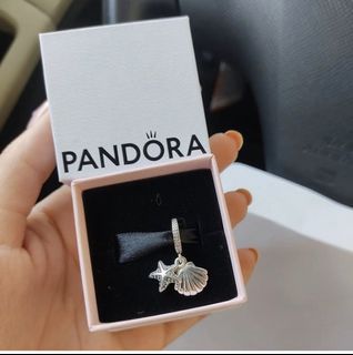 Pandora Starfish & Sea Shell Dangle Charm