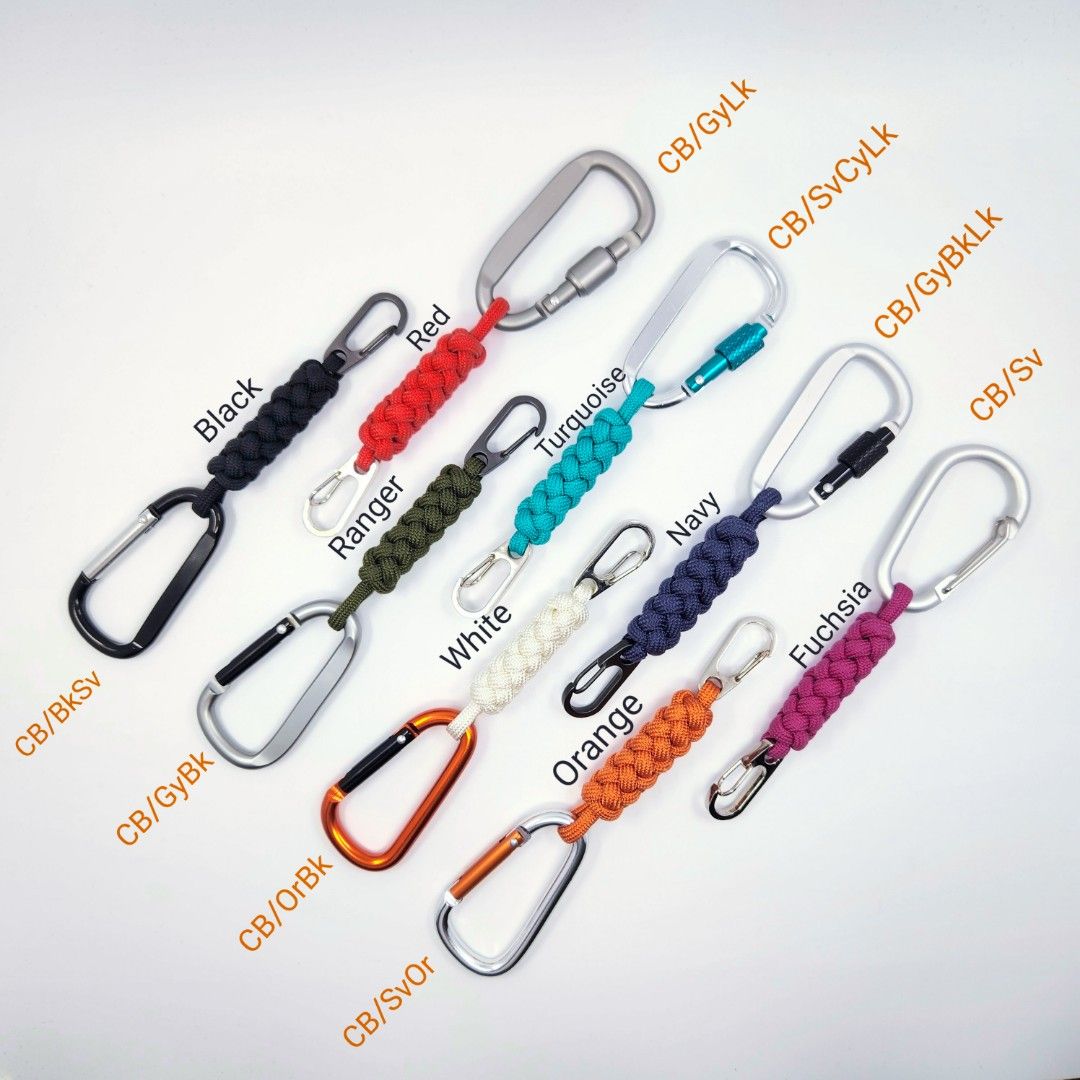 Paracord Lanyard with Hook String Carabiner Keyring