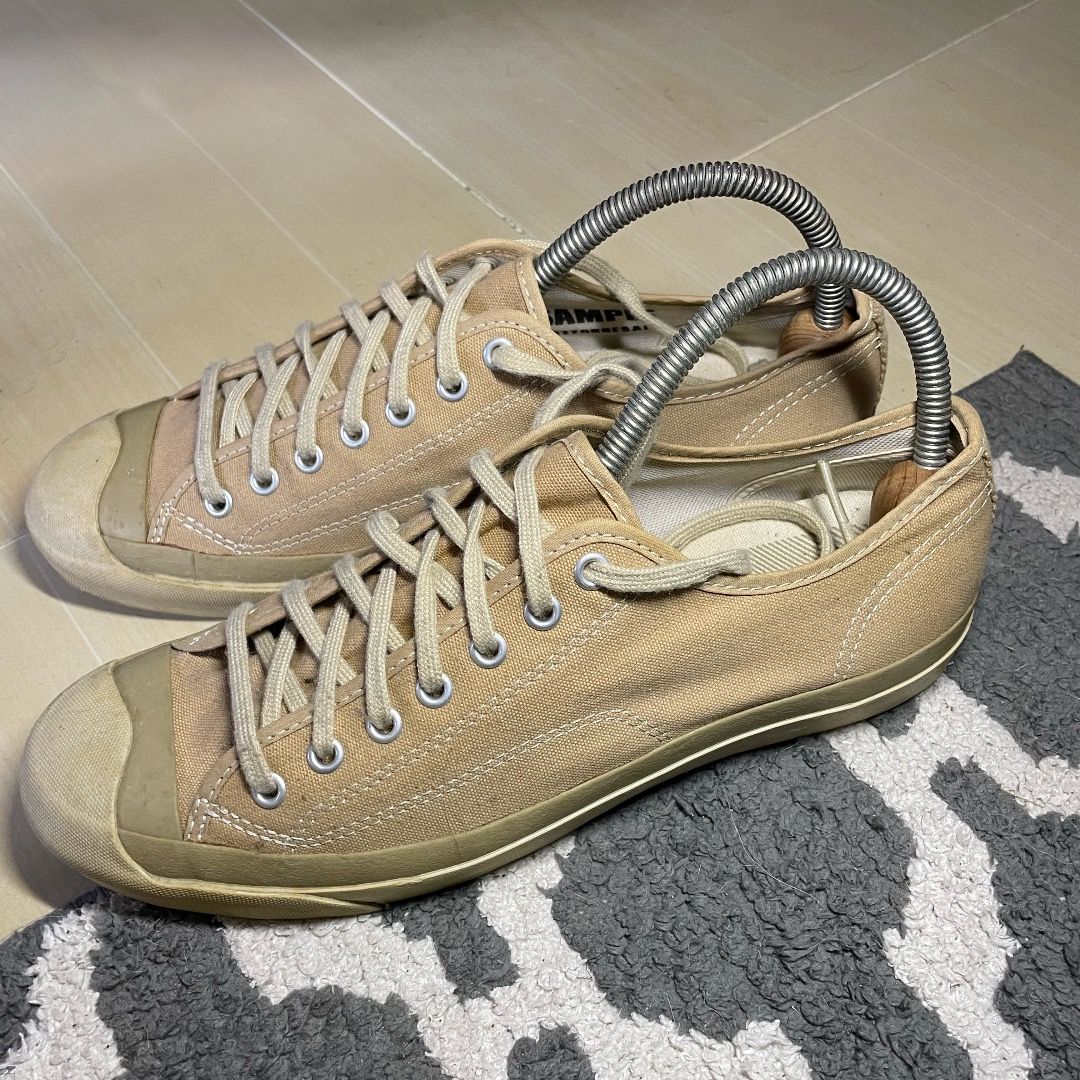 PF Flyers Khaki Military Trainers (Category: Sneakers) located in Paranaque City. Submitted by mmmmound (Listing ID 1241243569, Image 3). Description: PF Flyers Khaki Military Trainers, from Sample Sale Size 9.5 Presentable condition, but with signs of use already. Payment: BPI/GCash Shipping: Grab/Lalamove.