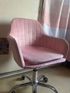 PINK OFFICE CHAIR GAMING CHAIR DESK CHAIR VINTAGE AESTHETIC